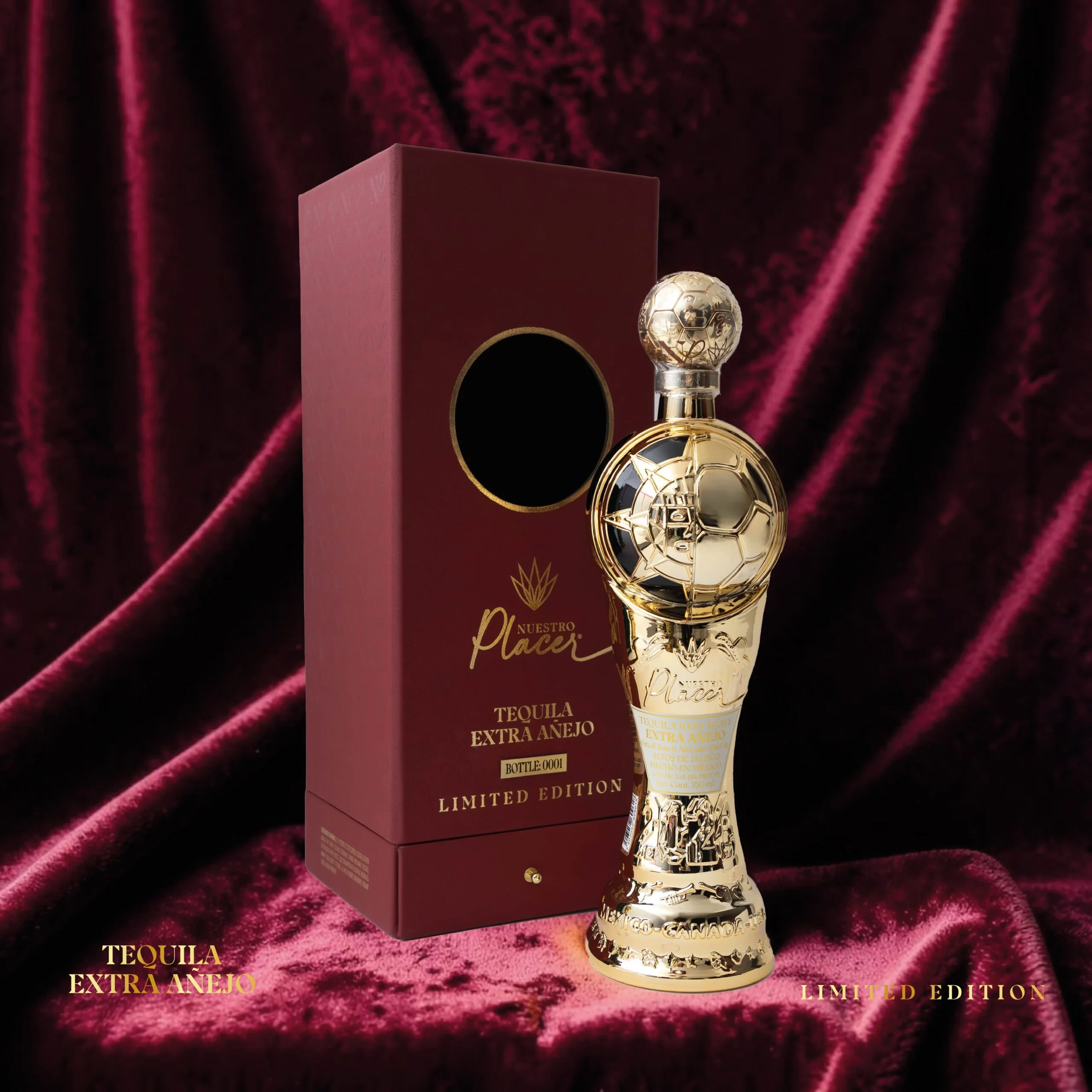 Nuestro Placer Extra Añejo — Tequila Oficial FIFA World Cup 2026